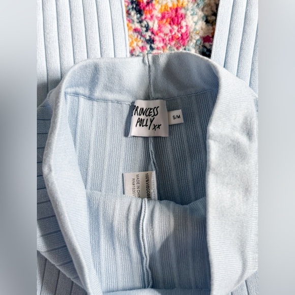 Princess Polly Allen Ribbed Pants Blue - Picture 11 of 11